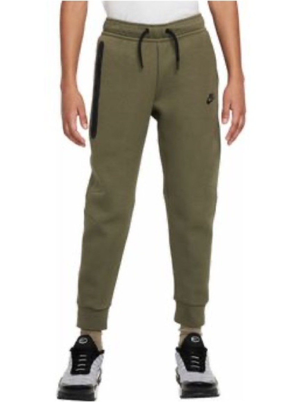 Nike Kids Olive Green Sportwear Tech Jogger Sweats Pants L